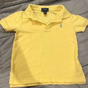 Yellow toddler polo shirt